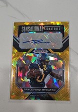 2023 Panini Prizm Draft Picks - Sensational Signatures Bryce Ford-Wheaton