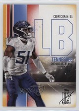 2024 Topps Signature Class Rookies Red & Yellow Cedric Gray #189 1fa4
