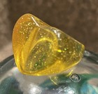 Inlay Heart Chunky Glitter Lucite Plastic Ring!!! — photo 7