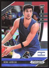 4265F 2020 Panini Prizm Draft Picks Collegiate #6 Deni Avdija Red White and Blue