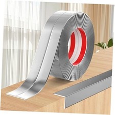 Wall Corner Protector Peel and Stick Wall Molding Trim 0.8 In x 20 Ft Silver