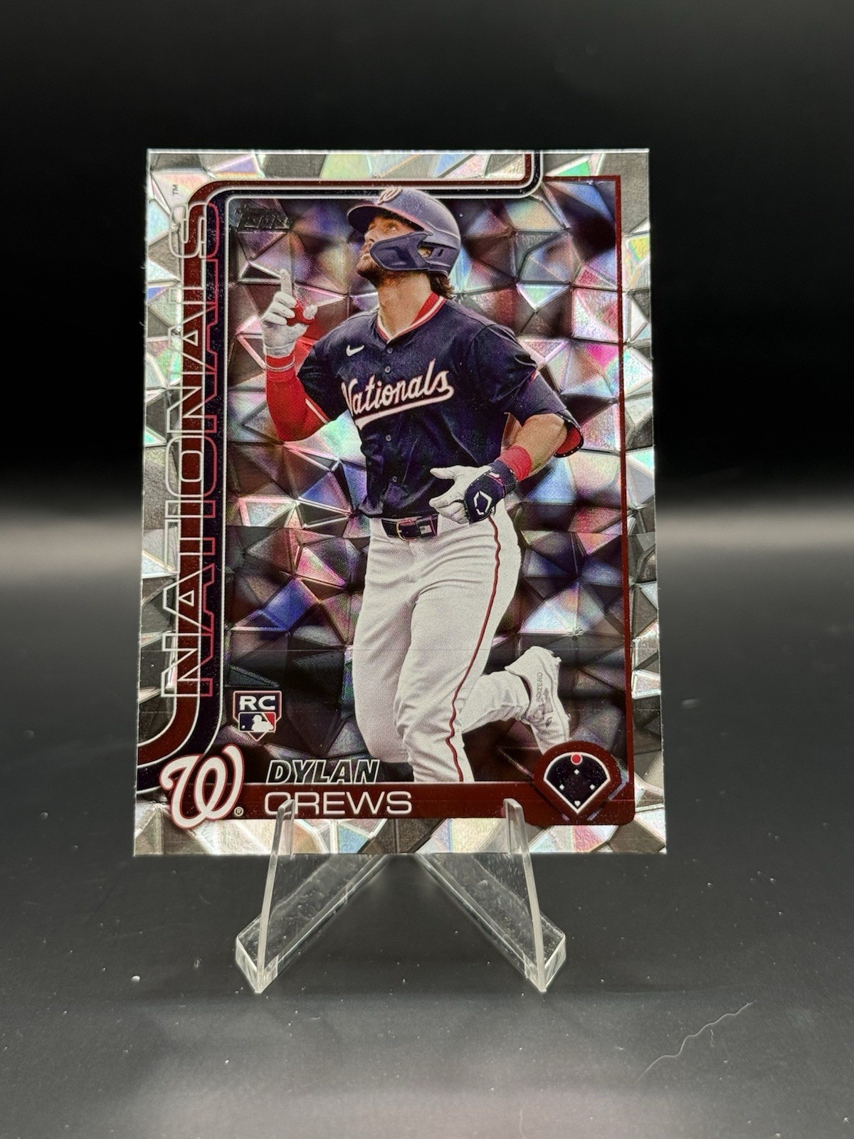 Dylan Crews | 2025 Topps Series 1 | Diamante Foil | RC | #74 Nationals