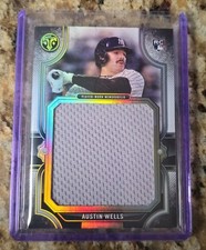 2024 Topps Triple Threads - Rookie Jumbo Relic Austin Wells #RJR-AW /48 (MEM,...