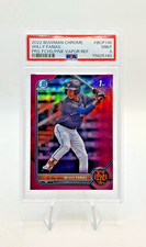 2022 Bowman Chrome Willy Fanas 1st Prospect Pink Vapor Refractor /199 PSA Mint 9