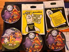 Vintage McDonald’s Halloween Bundle Plates And Bags