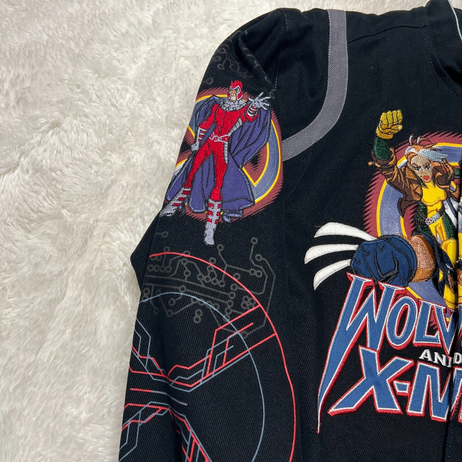 JH DESIGN WOLVERINE AND THE XMEN YOUTH JACKET SIZE L 9-10 MARVEL