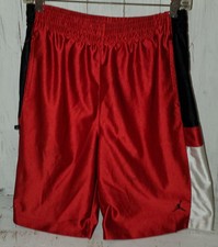 Jordan Red Black White Athletic Shorts Boys Size XL S25