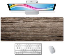 Old Wood Desk Mat Mouse Pad XL Extended Large Gaming Desk Pad Mousepad Wood C...