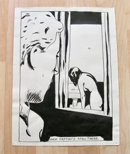 Raymond Pettibon, original drawing from 1985 SIGNED rare