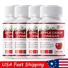 Apple Cider Vinegar 3000mg Weight Loss Fat Burning Weight Loss Caps High Potency