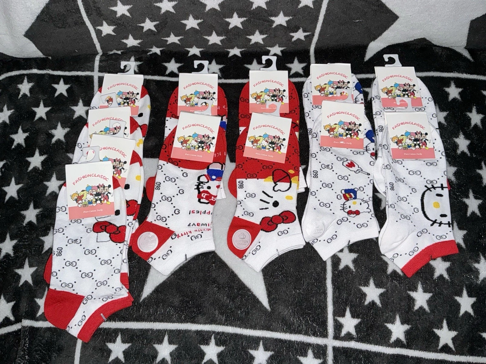 Hello Kitty Ankle Socks - 5 Pairs