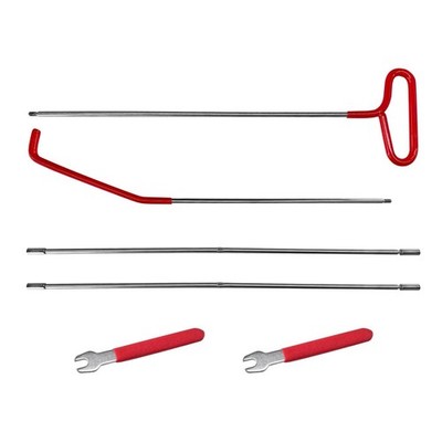 DXNQ Car Long Reach Tool, 67'' Multi-Function Automotive Emergency Red 