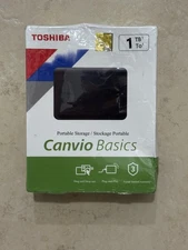 Toshiba Canvio Basics 1TB Portable External Hard Drive Black- New & Sealed