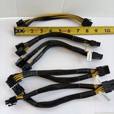5 of PCI-E 8 pin Female to 2x 6 2 pin Male Power Splitter Cable PCIE PCI