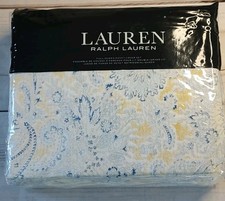 Lauren Ralph Lauren Marisa Full/Queen Duvet Cover Set 3-Piece 100 Cotton Blue