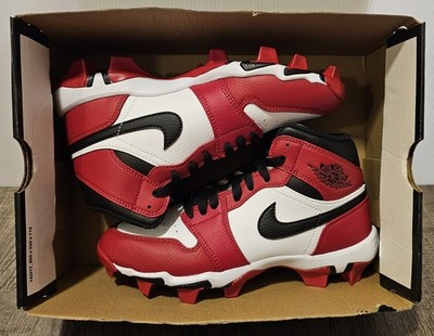 Nike Air Jordan 1 Mid Youth Cleat 'Chicago' Football Baseball