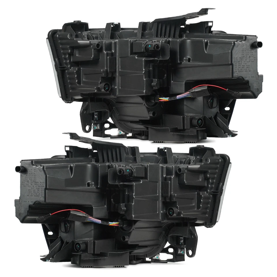 Upgrade FULL LED Headlights For 2019-2024 RAM 2500 3500 Black Left+Right Pair - Image 3 of 4