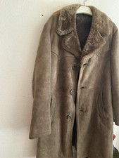 Wildleder pilotenjacke In Club Braun Mit Lammfell