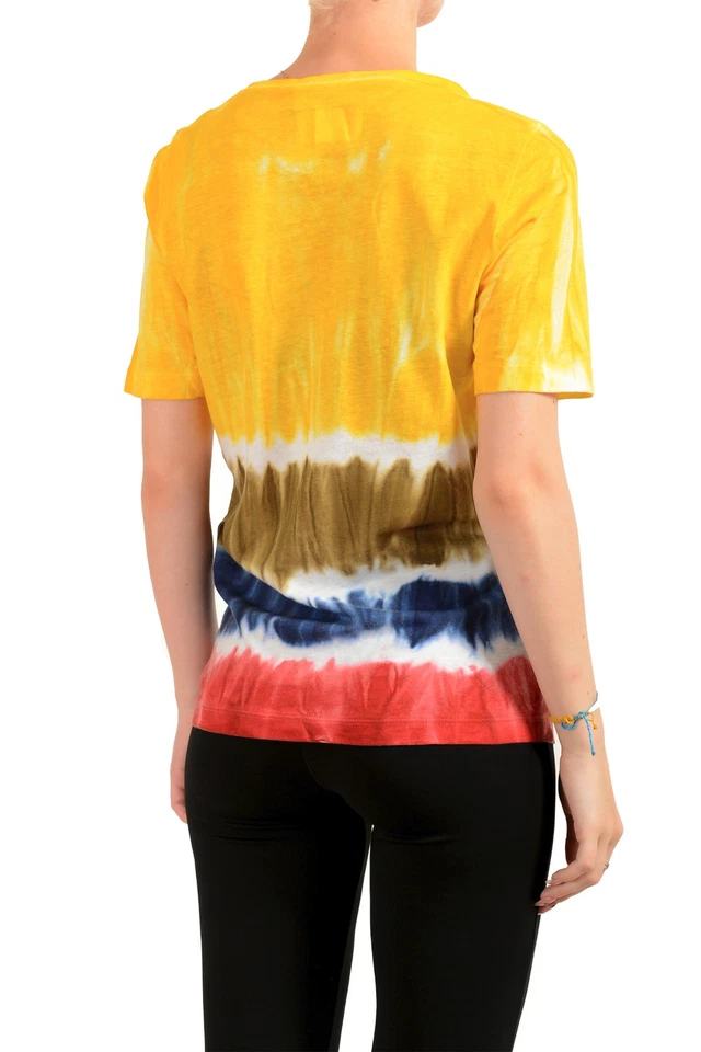 Camiseta Top Mujer Dsquared2 Multicolor Cuello Redondo Lino US XS IT 38 Foto 3 de 4