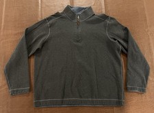 Johnston  Murphy Reversible Men  s 1/4 Zip Pullover Sweater - Size Large