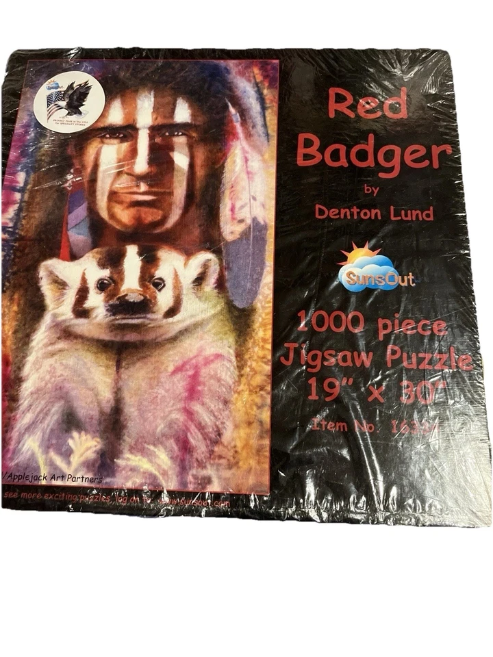 Rompecabezas Sunsout Red Badger de Denton Lund 1000 piezas Foto 2 de 4