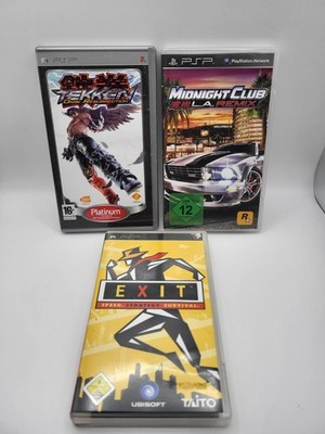 PSP Spiele Bundle 3x Konvolut Exit Midnight Club Tekken 