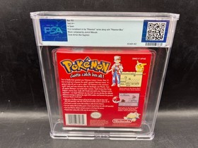 1998 Pokemon Red Version Game Boy PSA 9.6 A++ FACTORY SEALED MINT WATA VGA
