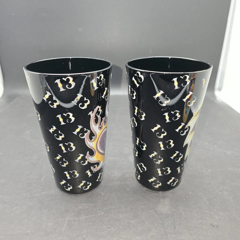 Черные пинтовые очки Don Ed Hardy Skull and Flamed Heart 13 (x2) - Изображение 3 из 4