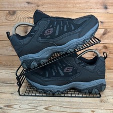 Skechers Trainers Womens Size UK 6.5 After Burn Grey Black 4E Wide Hike Walk