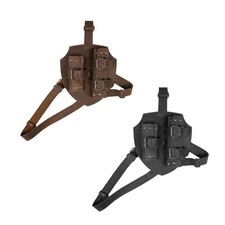 Back Sword Shoulder Frog PU Leather Adjustable for Men Medieval Accessory Sword