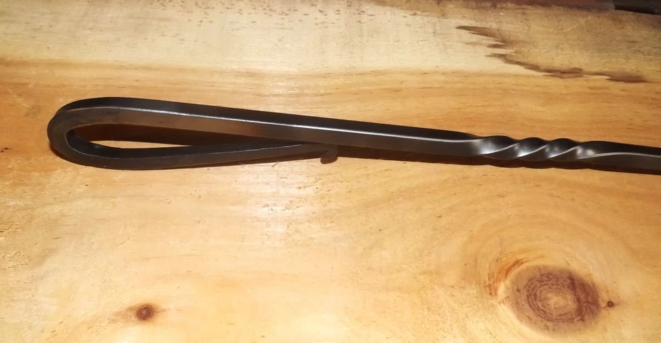 Espátula barbacoa parrilla forjada a mano grande Foto 4 de 4