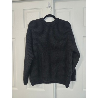 Anine Bing Sydney Alpaca Wool Blend Chunky Ribbed Knit Oversized Sweater Small