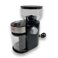 Shardor Coffee Grinder  Black Top Bean Hopper Adjustable Burr Grinder