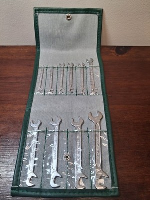 Stahlwille 12/10 ELECTRIC Small Double Open Ended Spanner Set, in Roll-up Wallet