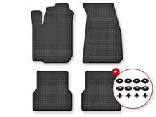 Gummifußmatten für VW Golf I 1979-1993 4tlg Schwarz mit Stopper Gummimatten