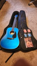 Chitarra acustica Fender 20th Anniversary Squier SD-6G colore personalizzato blu acqua