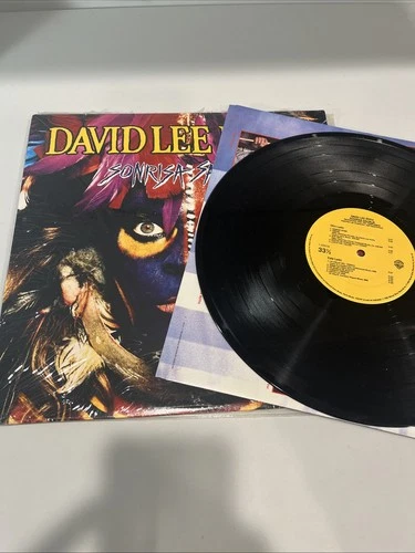 DAVID LEE ROTH Sonrisa Salvaje PROMO LP 1986 WB 25516 Promotional Van Halen