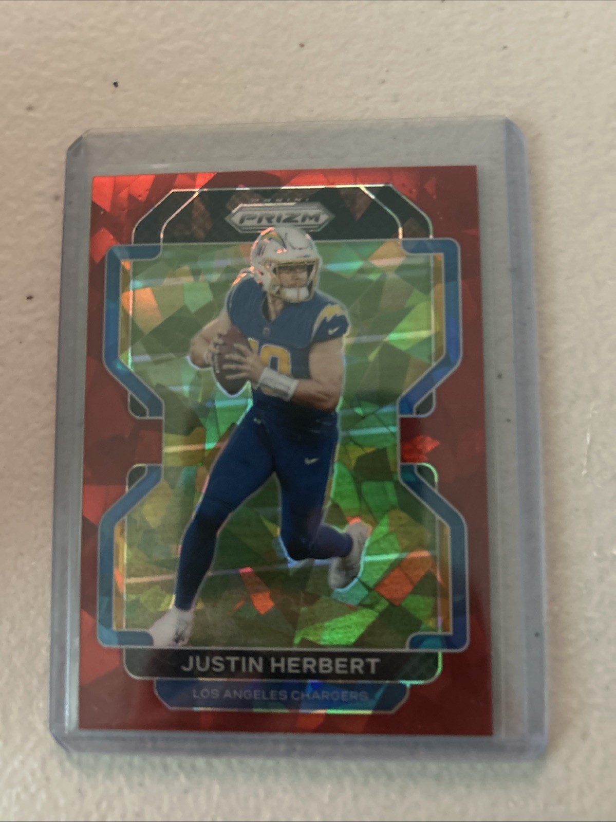 2021 Panini Prizm - Justin Herbert #169 Red Ice Prizm