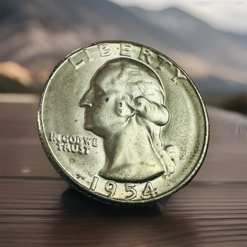 1954 S Washington Quarter BU Uncirculated  90% Silver 25c US Coin # SWQ 1954S BU