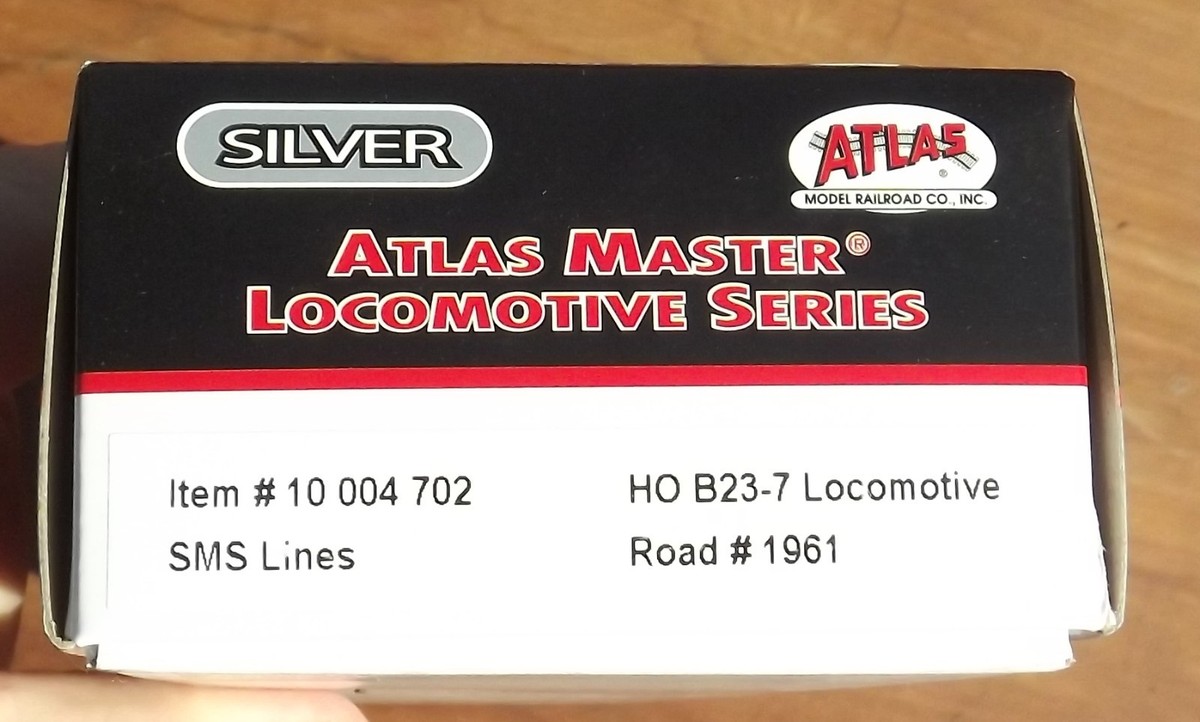 Atlas HO GE B23-7 SMS Railroad Co. 1961 DC Silent NIB 10004702 New