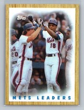 1987 Topps Darryl Strawberry Gary Carter #331 - New York Met - NEAR MINT to MINT