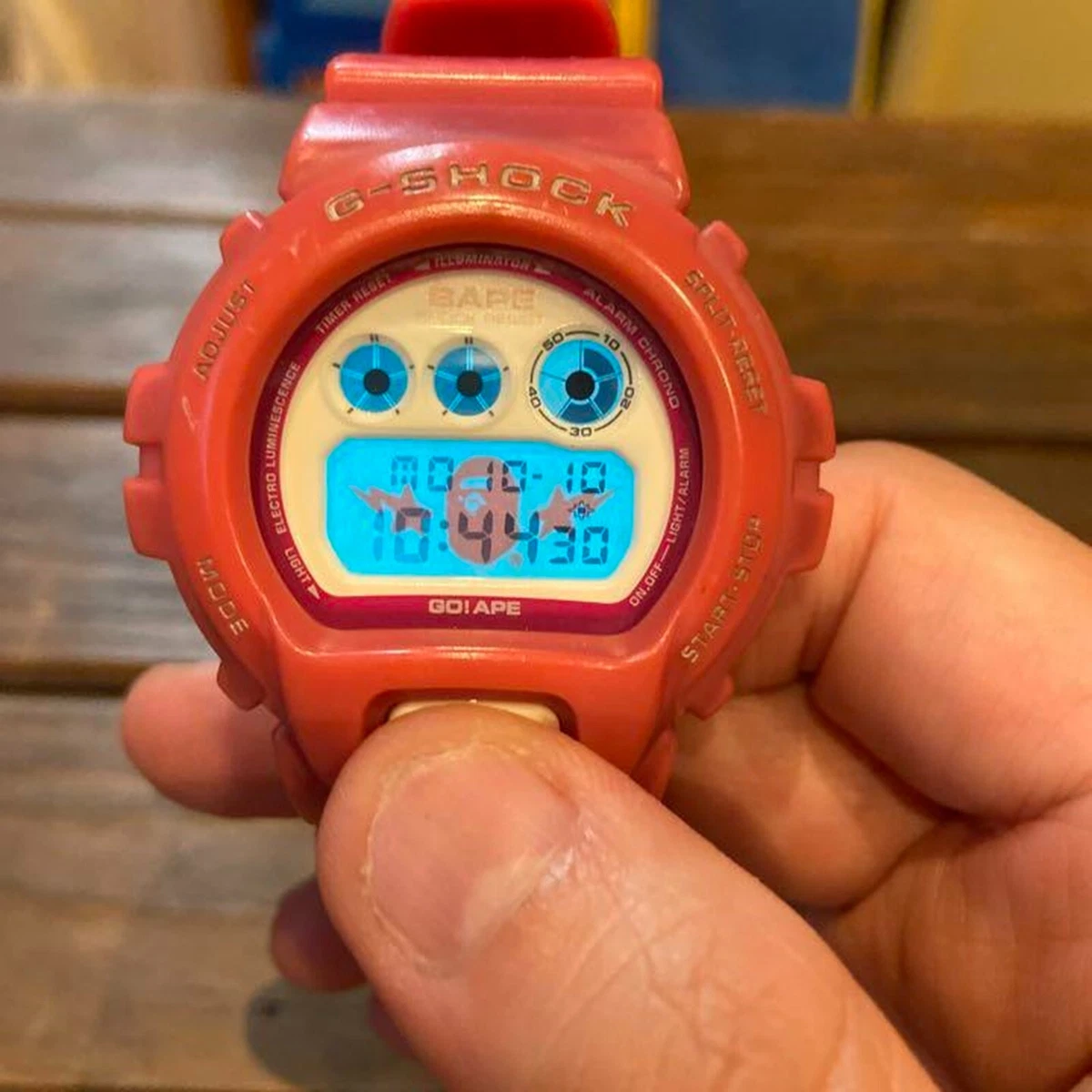 CASIO G-SHOCK A BATHING APE 1000 Limited model DW6900 Pink Very