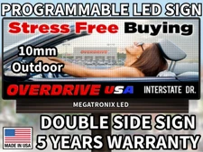 LED Sign Outdoor Full Color Double Sided Programmable Message Digital HD WIFI