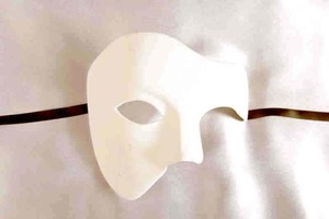 Fantasma Grezzo Blank White Phantom Masks To Decorate For