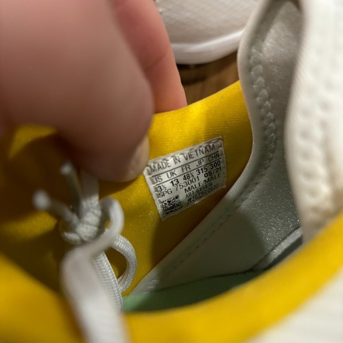 Adidas Adizero Baseball Metall Stollen weiß gelb braun Padres GX5836, Herren 13,5 - Bild 6 von 7