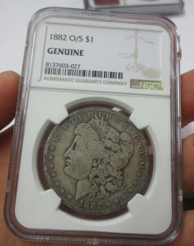 1882-O/S Morgan Dollar NGC GENUINE