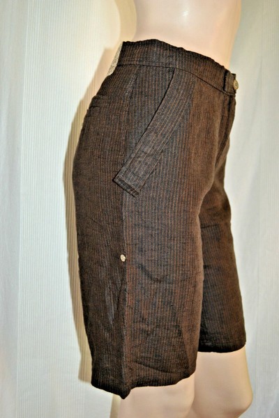 CARACTERE ITALY MANGUERA SHORTS bermudas LINO de moda NUEVO 32 XS 150 € marrón NUEVAS etiquetas