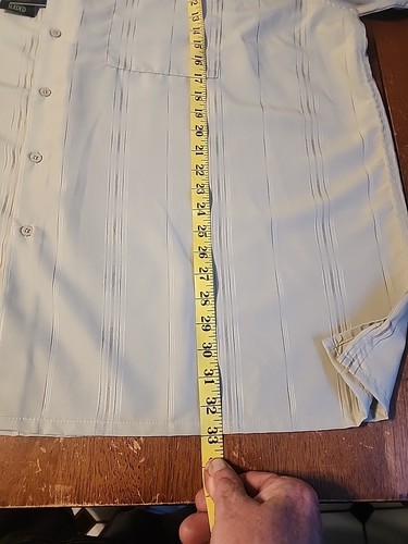 Bruno New York Sueded Short Sleeve Men’s Button Up Shirt, Size 4XLB pocket NWT - 第 5/6 張圖片