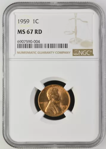 1959 Lincoln Memorial Cent NGC MS-67 RD