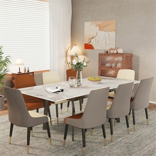 High-end Marble Kitchen Dining Table Extendable Restaurant Table Lifting Table - Picture 89 of 102
